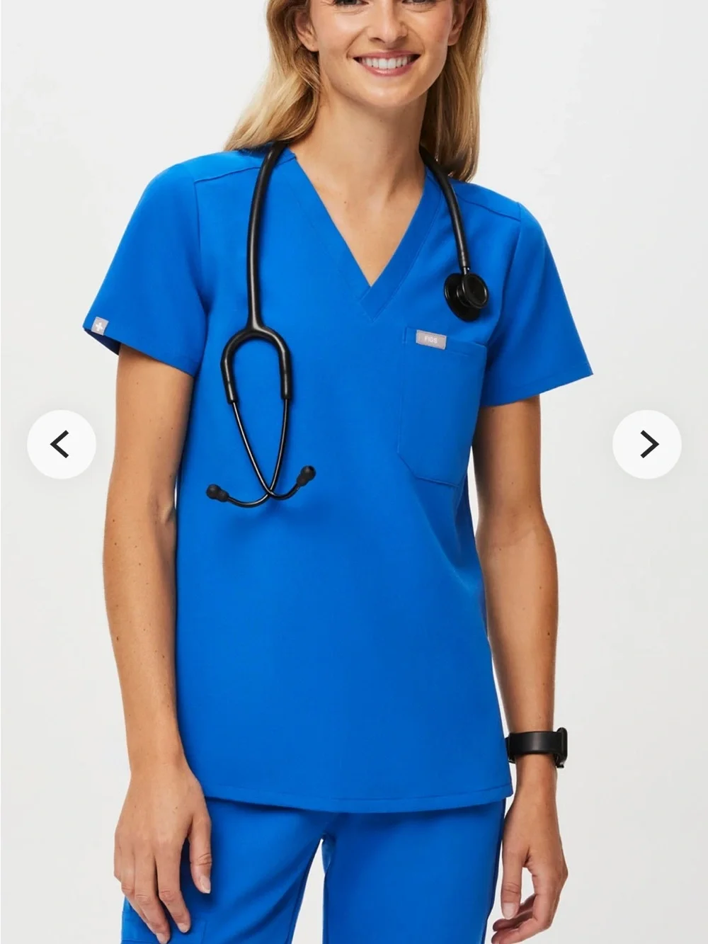Figs Women's Royal Blue Catarina™ - One-Pocket Scrub Top